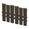 Vertical-Board Fence (Black) NH Icon.png
