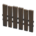 Vertical-board fence's Black variant