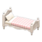 Ranch Bed (White - Pink Gingham) NH Icon.png