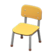 School chair's Natural & silver variant