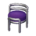 Sleek chair's Purple variant