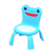 Froggy Chair (Light Blue) NH Icon.png