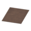 simple medium brown mat