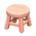 Wooden stool's Pink wood variant