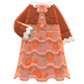 Frilly Dress (Brown) NH Icon.png
