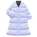 Long Down Coat (White) NH Icon.png