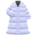 Long down coat's White variant