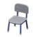School chair's Gray & blue variant