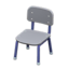 School Chair (Gray & Blue)