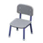 School Chair (Gray & Blue) NH Icon.png