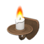 wall-mounted candle
