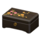 Wooden Music Box (Black - Red Flowers) NH Icon.png