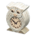 Owl Clock's White Wood variant