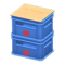 Stacked Bottle Crates (Blue - Apple) NH Icon.png