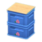 Stacked Bottle Crates (Blue - Peach) NH Icon.png