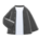 Cardigan-shirt combo's Black variant