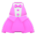 Chic Tuxedo Dress's Pink variant