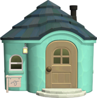 Mint's house exterior