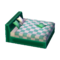 Modern Bed (Green Tone - Green Plaid) NL Model.png
