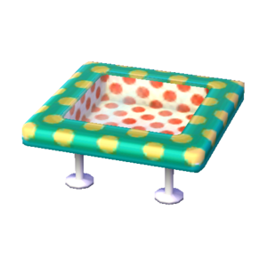 Polka-Dot Table (Melon Float - Red and White) NL Model.png