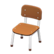School chair's Brown & white variant