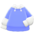 Tee-parka combo's Blue variant