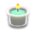 Glass Holder with Candle's Green variant