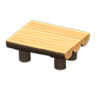 log dining table