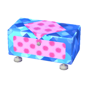 Polka-Dot Dresser (Sapphire - Peach Pink) NL Model.png