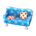 Polka-dot sofa's Soda blue variant