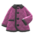 Quilted down jacket's Purple variant