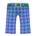 Checkered School Pants's Blue variant