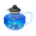 Glass teapot's Mallow-blue tea variant
