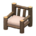 Log Chair's Dark Wood variant