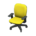 Modern office chair's Yellow variant