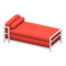 Cool Bed (White - Red) NH Icon.png