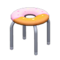 Donut Stool (Silver - Donut) NH Icon.png