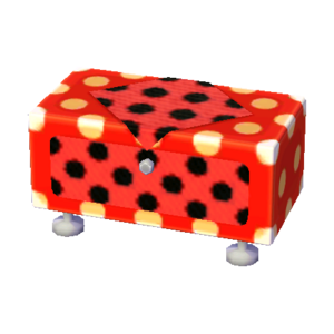Polka-Dot Dresser (Red and White - Pop Black) NL Model.png