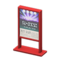 Poster Stand (Red - Concert) NH Icon.png