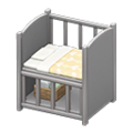 Baby Bed (Gray - Beige) NH Icon.png