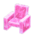 Frozen chair's Ice pink variant