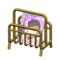 Tubular Magazine Rack (Gold - Teen Magazine) NH Icon.png