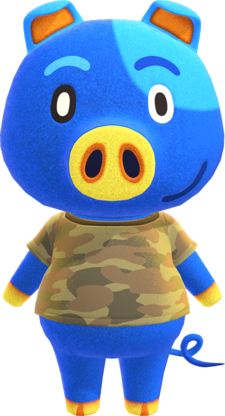 Artwork of Hugh the Pig
