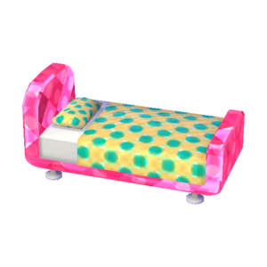 Polka-Dot Bed (Ruby - Melon Float) NL Model.png