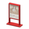 Poster Stand (Red - Pottery Exhibition) NH Icon.png
