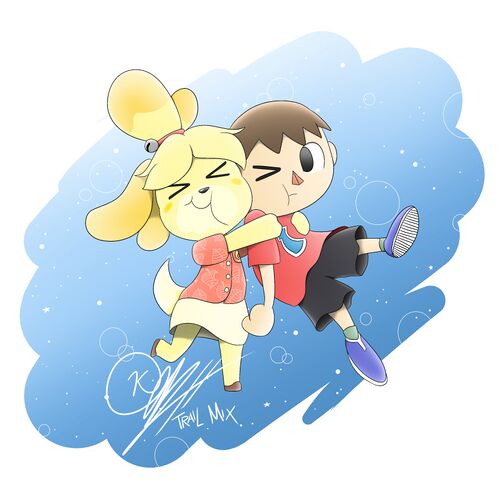 Isabelle and Villager by Kenny
