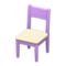 Simple Chair (Purple - White) NH Icon.png