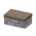Low brick island counter's Gray variant