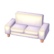 Minimalist sofa's Ivory variant