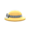 Ribboned Straw Hat (Black) NH Icon.png